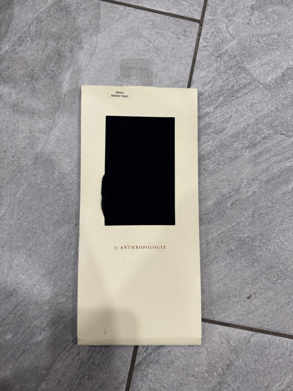 Anthropologie Black Sheer Tights - Small (Packaged)